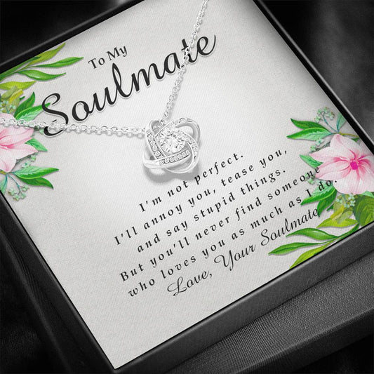 Love Knot Necklace, To My Soulmate