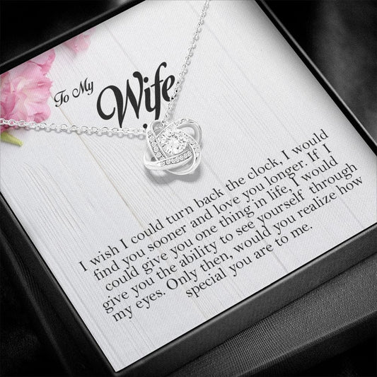 To My Wife, Love Knot Necklace