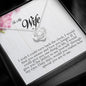 To My Wife, Love Knot Necklace