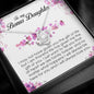 To My Bonus Daughter, Love Knot Necklace