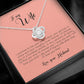 To My Wife, Love Knot Necklace