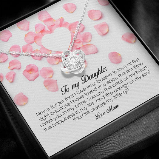 To My Daughter, Love Knot Necklace