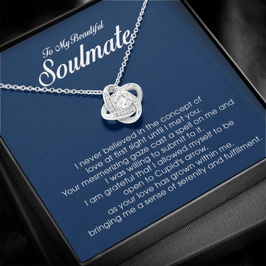 To My Beautiful Soulmate, Love Knot Necklace
