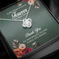 To My Maid of Honor, Love Knot Necklace