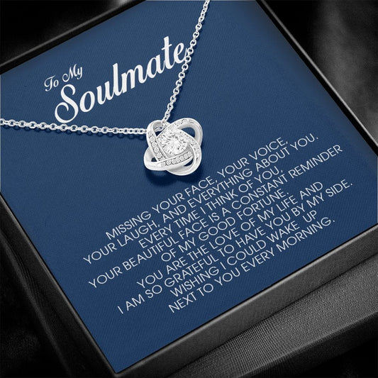 To My Soulmate, Love Knot Necklace