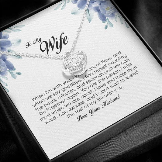 To My Wife, Love Knot Necklace