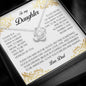 To My Daughter, Love Knot Necklace