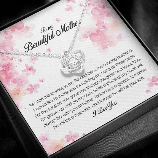 To My Beautiful Mother, Love Knot Necklace