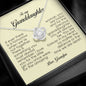 To My Granddaughter, Love Knot Necklace, Gift from Grandpa