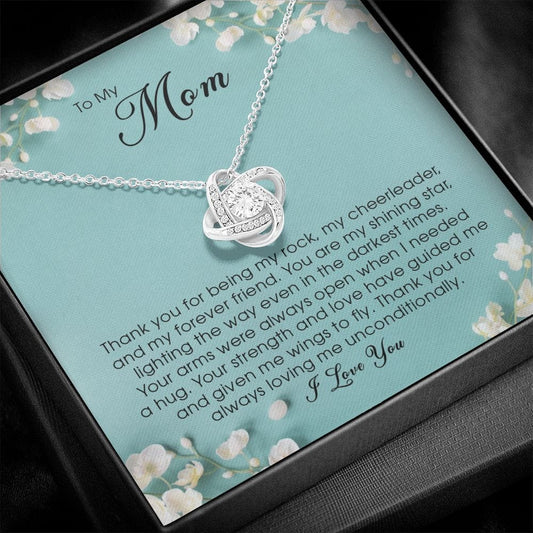 To my Mom, Love Knot Necklace