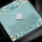 To my Mom, Love Knot Necklace