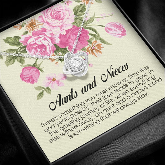 Aunt and Niece Gift, Love Knot Necklace