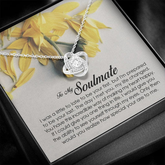 To My Soulmate, Love Knot Necklace