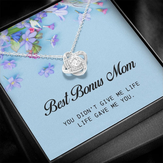 Best Bonus Mom Gift, Love Knot Necklace