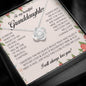 To My Beautiful Granddaughter, Love Knot Necklace