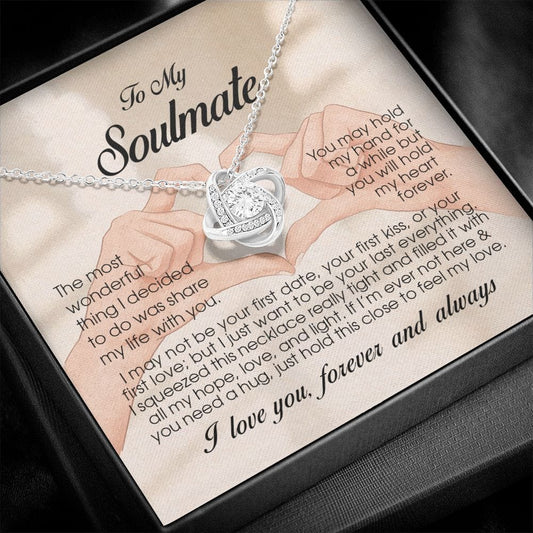 To My Soulmate, Love Knot Necklace
