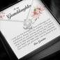 To My Granddaughter, Love Knot Necklace