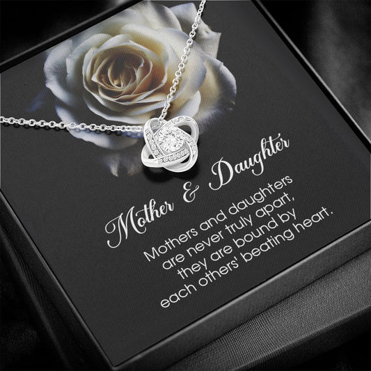 Mother & Daughter Gift, Love Knot Necklace