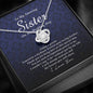 Love Knot Necklace, To My Amazing Sister on My Wedding Day, Wedding Gift from Brother, Gift from Groom