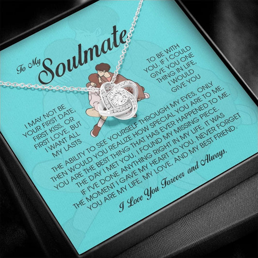 To My Soulmate, Love Knot Necklace