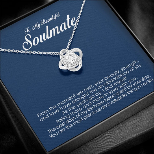 To My Beautiful Soulmate, Love Knot Necklace
