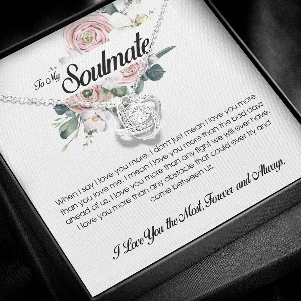 To My Soulmate, Love Knot Necklace