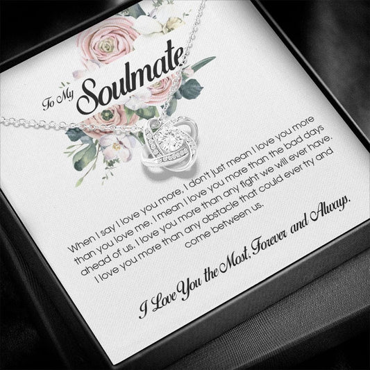 To My Soulmate, Love Knot Necklace