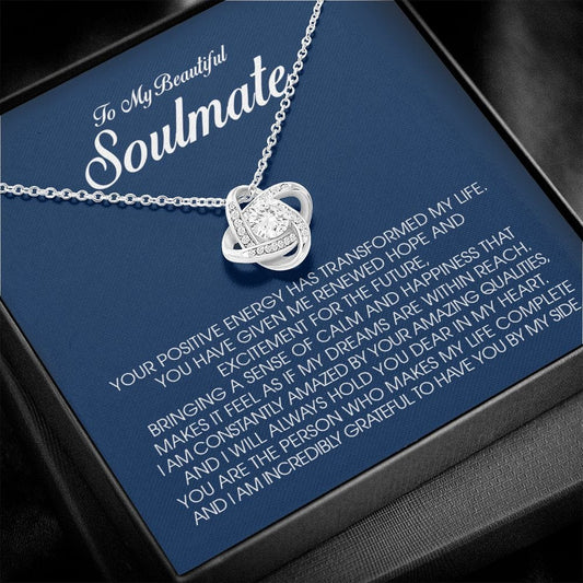 To My Beautiful Soulmate, Love Knot Necklace
