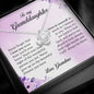 To My Granddaughter, Love Knot Necklace
