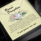 To My Bonus Daughter, Love Knot Necklace