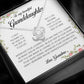 To My Beautiful Granddaughter, Love Knot Necklace