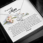 To My Beautiful Mom on my Wedding, Love Knot Necklace