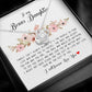 To My Bonus Daughter, Love Knot Necklace
