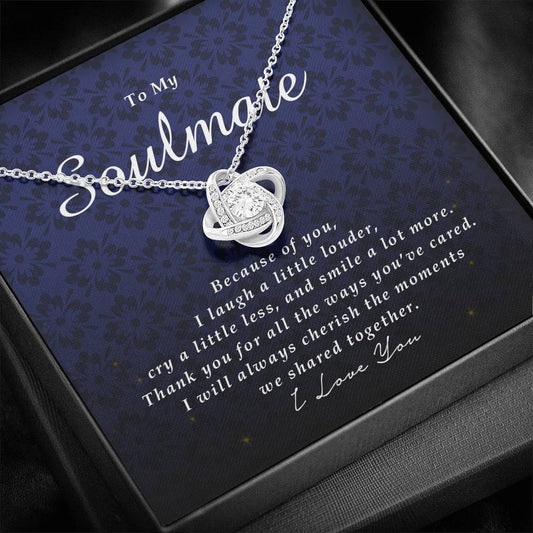 Love Knot Necklace, To My Soulmate