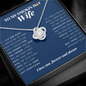 Love Knot Necklace | To My Smokin Hot Wife | Wife Gift | Wife Jewelry | Wife Anniversary Gift | Wife Christmas Gift Idea