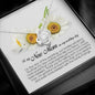 To My New Mom, Love Knot Necklace, Wedding Day Gift