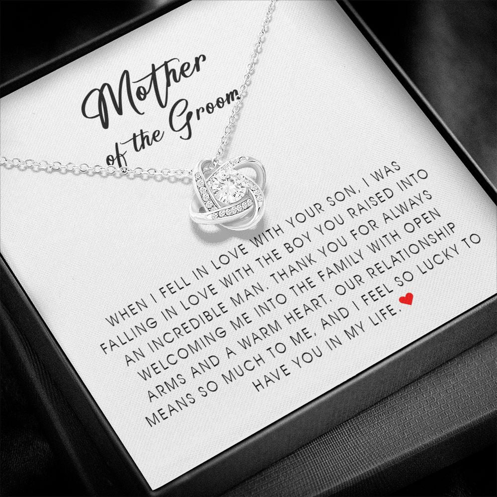 Mother of The Groom, Love Knot Necklace