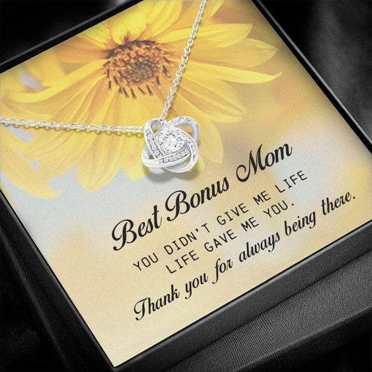 Best Bonus Mom Gift, Love Knot Necklace