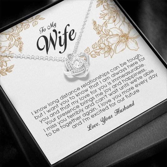 To My Wife, Love Knot Necklace