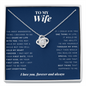 Love Knot Necklace | To My Wife