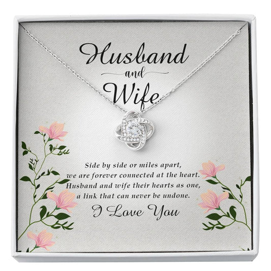 Husband to Wife Gift, Love Knot Necklace, Anniversary Gift, Valentines Day, To Wife from Husband, Jewelry Card, Women's Jewelry, Wife Gift, Wife Necklace