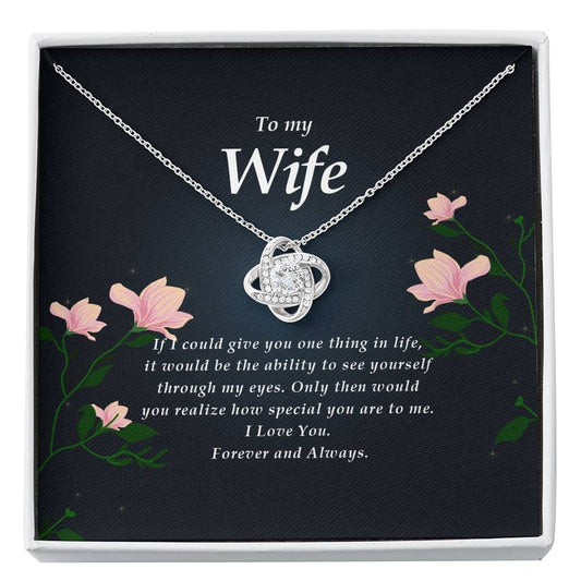 Love Knot Necklace, To My Wife, Anniversary Gift, Birthday Gift, Christmas Gift, I Love You, Valentines Day Gift For Wife