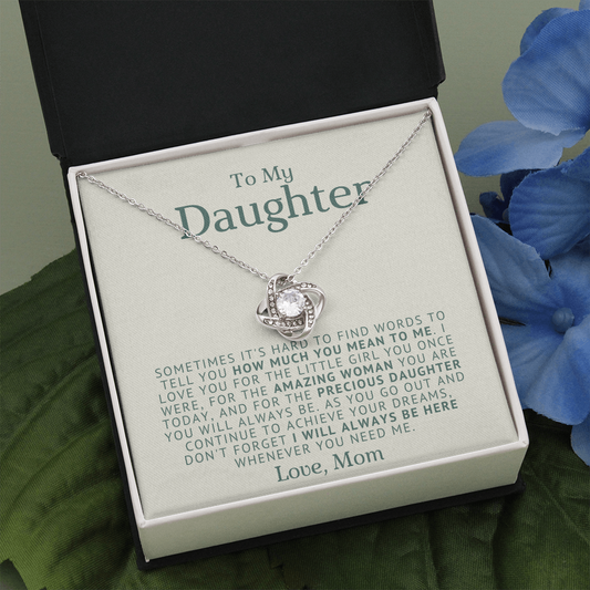 Love Knot Necklace | To My Daughter