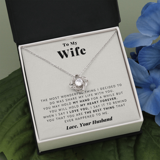 Love Knot Necklace | To My Wife