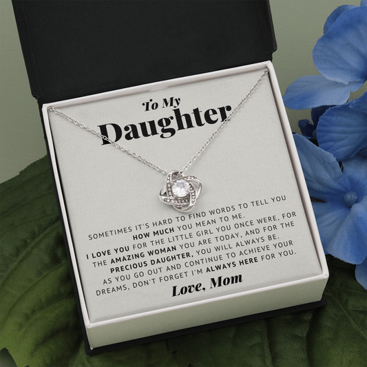 Love Knot Necklace | To My Daughter