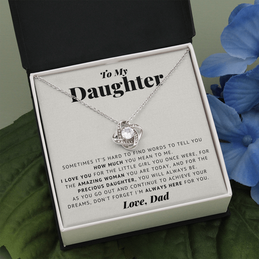 Love Knot Necklace | To My Daughter