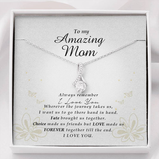 Petite Ribbon Necklace, To My Amazing Mom