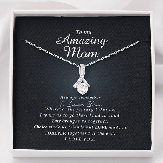 Petite Ribbon Necklace, To My Amazing Mom