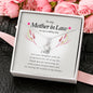 Mother In Law Necklace, Ribbon Pendant Necklace