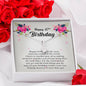 Petite Ribbon Pendant Necklace, Happy 47th Birthday